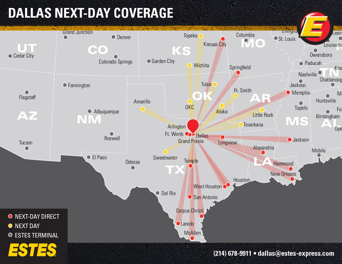 LTL Freight Shipping Dallas TX Final Mile Estes