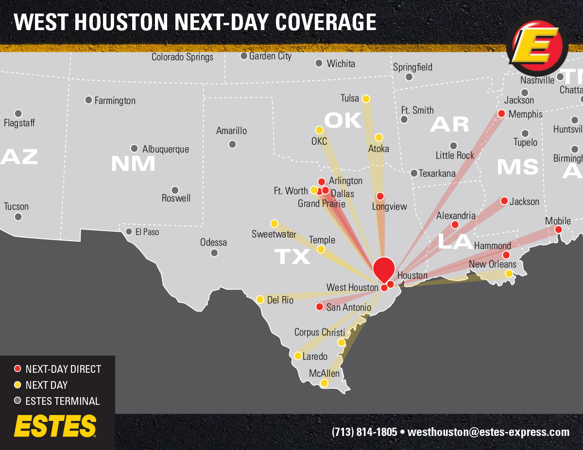 LTL Freight Shipping West Houston Final Mile Estes